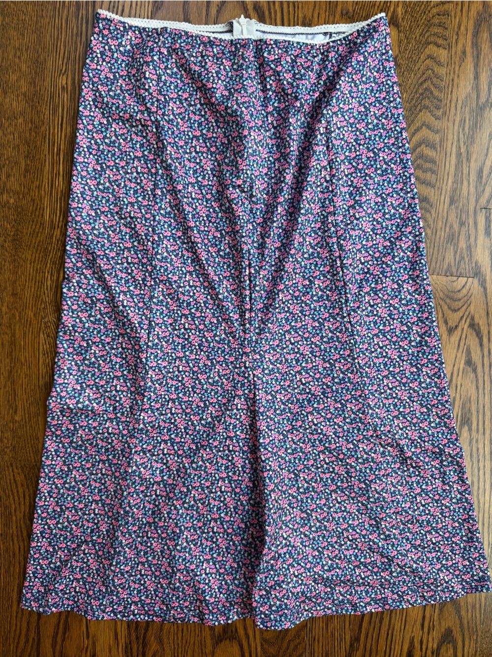Women’s Y2K Navy Floral Maxi Skirt